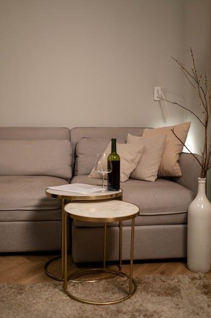 Incorporating Nesting Tables into Various Room Aesthetics